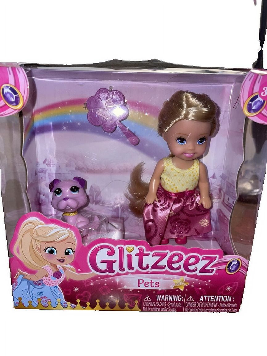 GLITZEEZ PETS DOLL WITH PURPLE PET. NEW