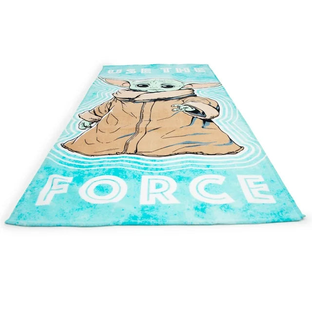 Baby Yoda Grogu Beach Towel, Star Wars, Kids, 28 x 58