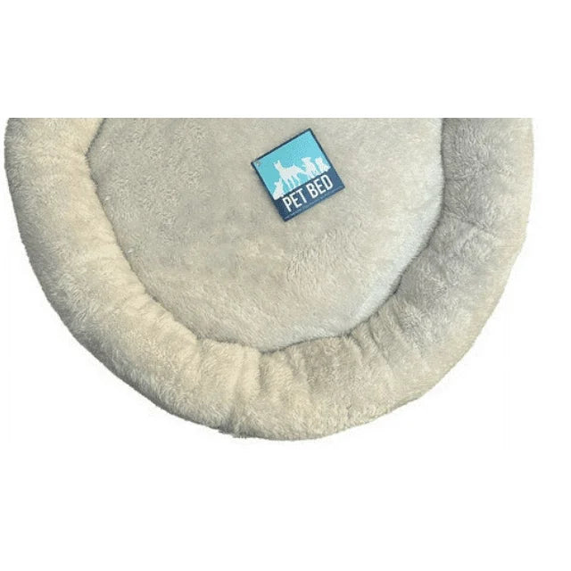 Pawsitively Fun Plush Round Pet Bed 20in