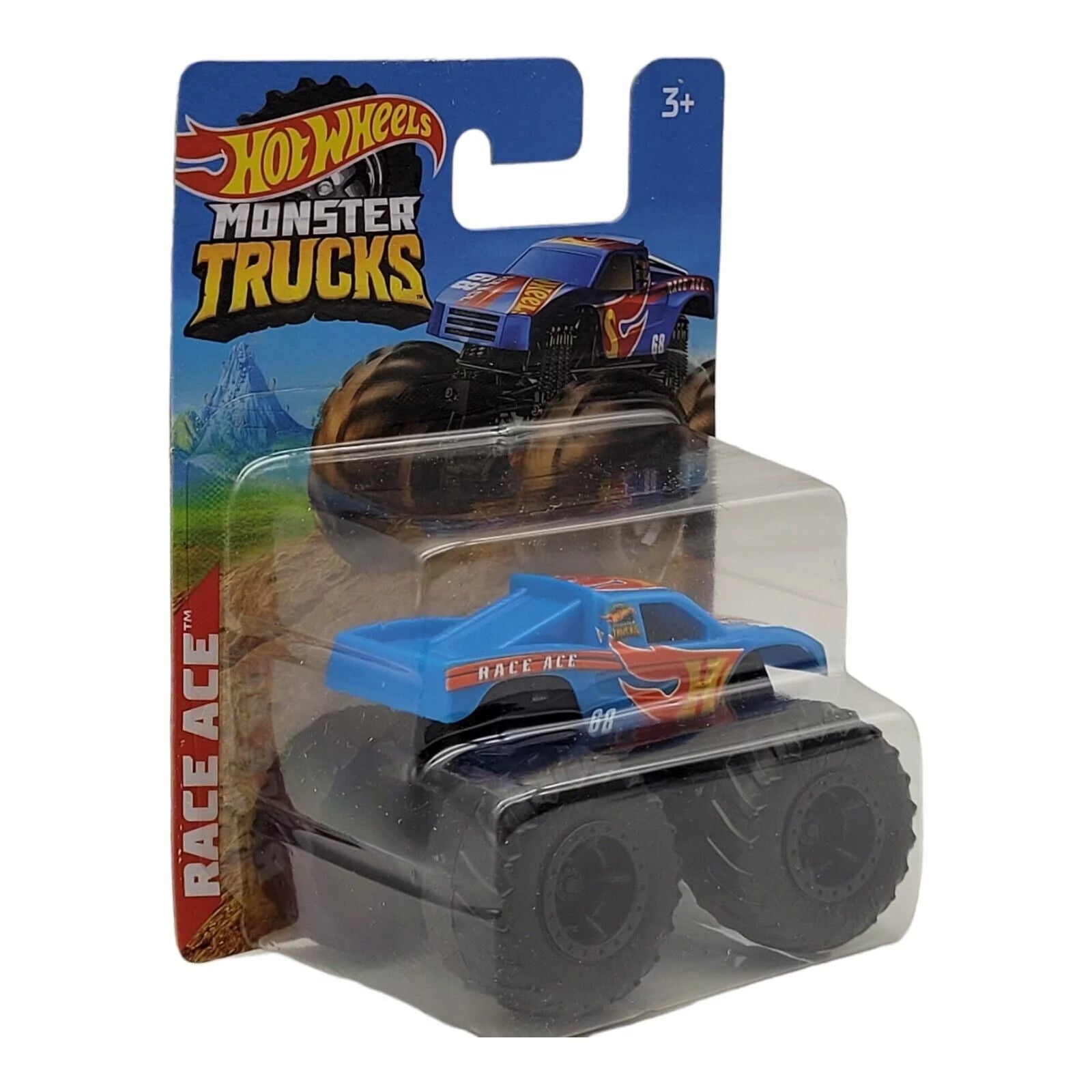 Hot Wheels Monster Trucks 1:70 Race Ace Blue (HJG37)