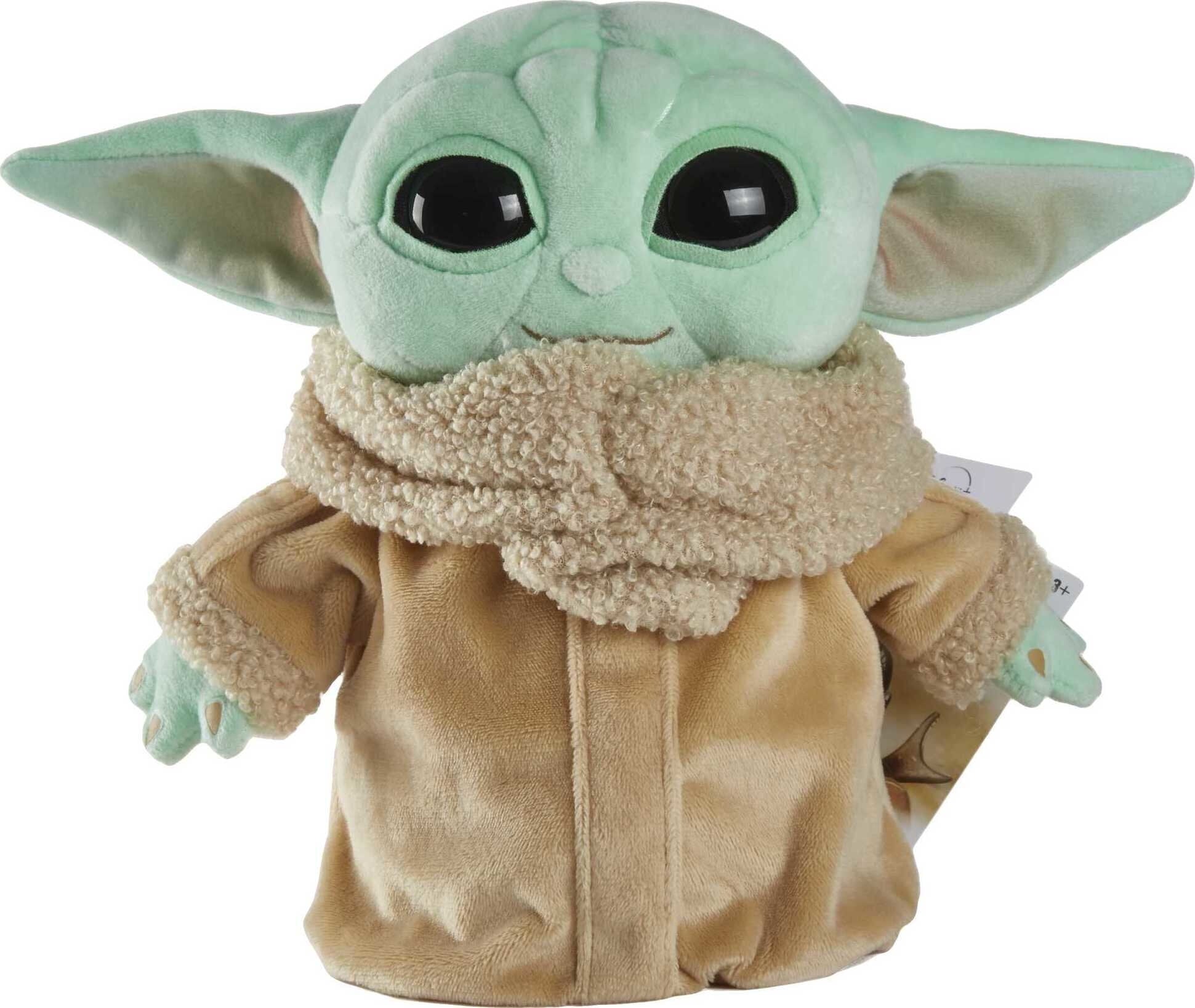 Star Wars Plush Toy, Grogu Soft Doll from The Mandalorian, 8-in Figure