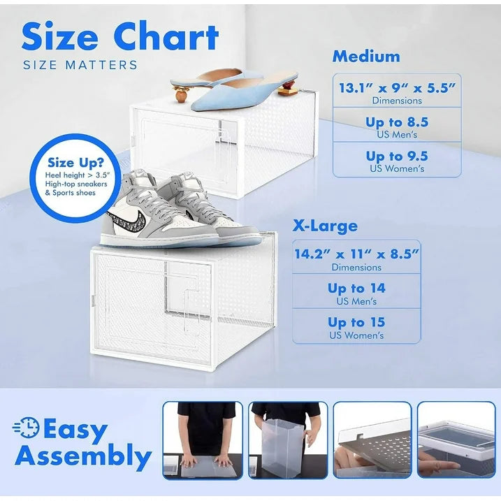 ELEVER NEATLY Shoe Organizer 8Pk Shoe Storage