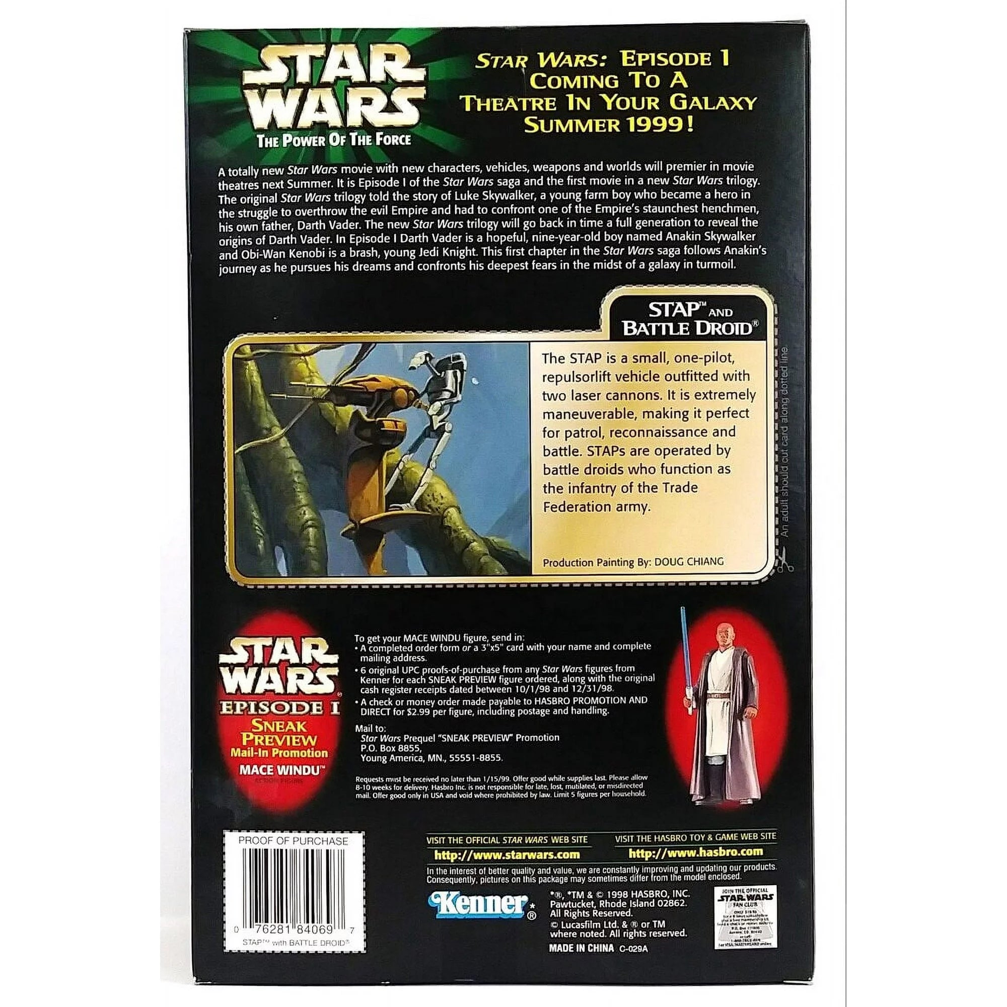 Star Wars STAP and Battle Droid Action Figure POTF