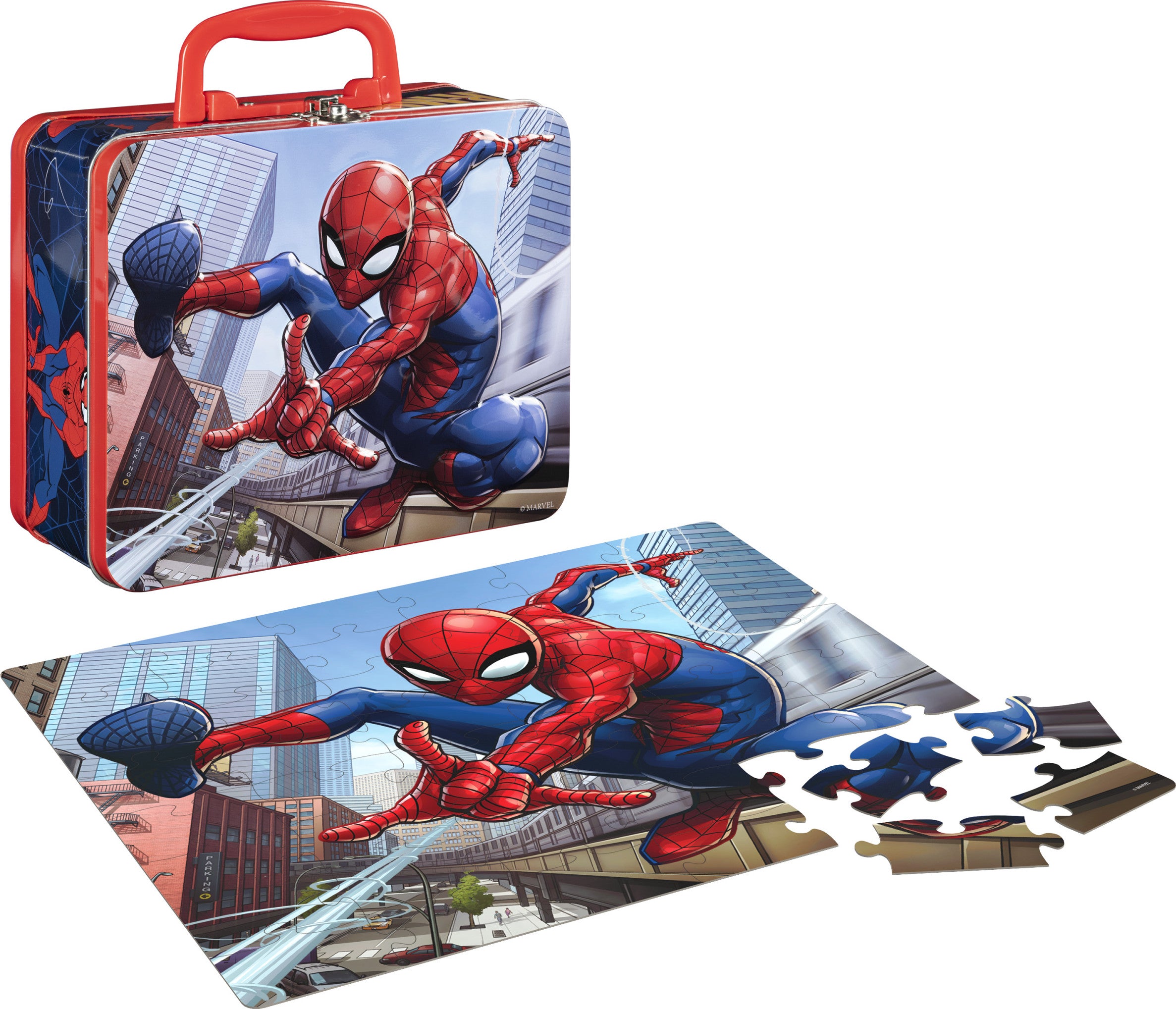 Spider-Man 48-Piece Puzzle in Tin With Handle