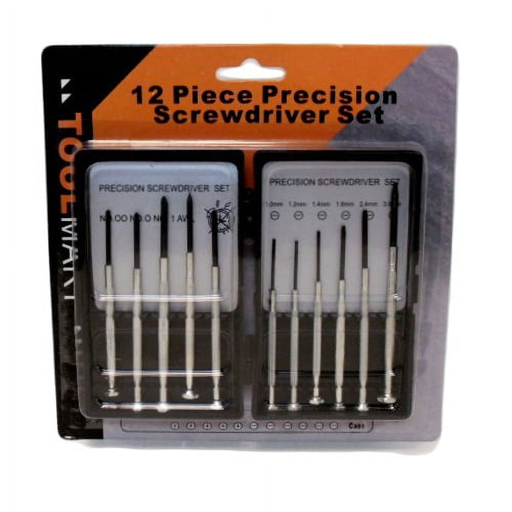 12Pc Precision Screwdriver Set (48 Units Included)