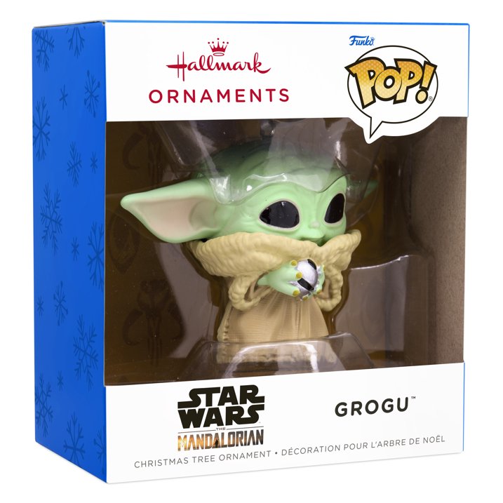 Hallmark Star Wars: the Mandalorian Grogu Funko POP! Christmas Ornament, 0.23lbs