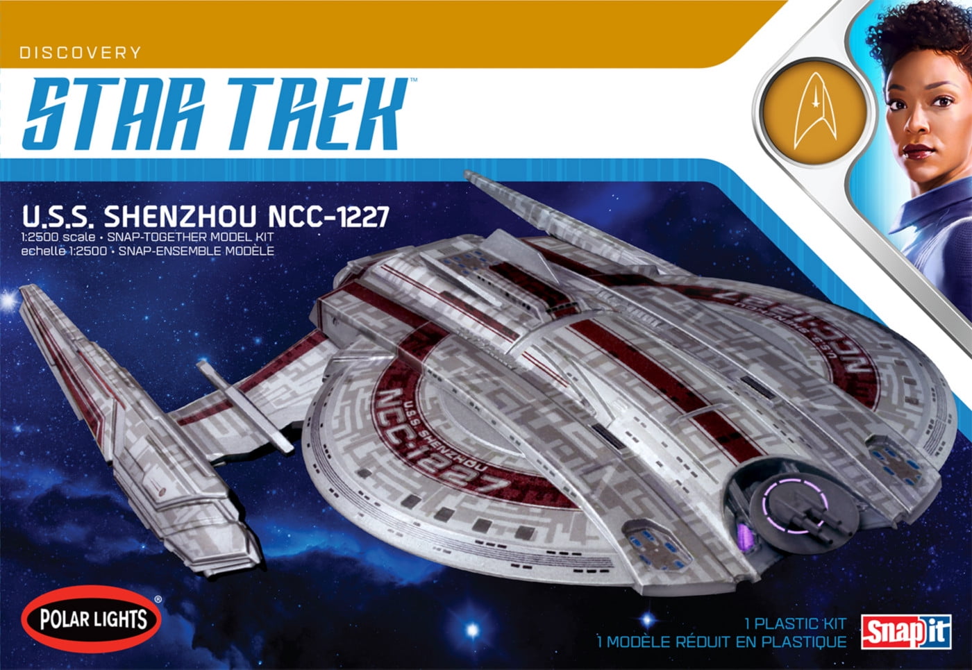 Polar Lights 1/2500 Star Trek USS Shenzhou 2T Snap, PLL967M