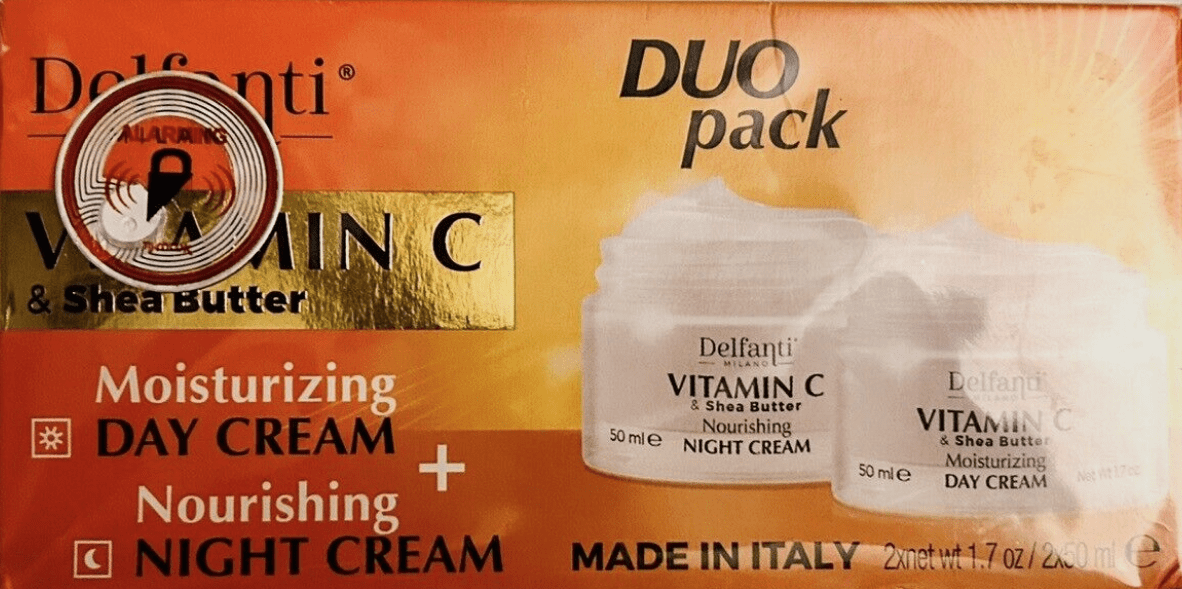 Delfanti Milano vitamin c shea butter moisturizing DAY + NIGHT Cream DUO Pack