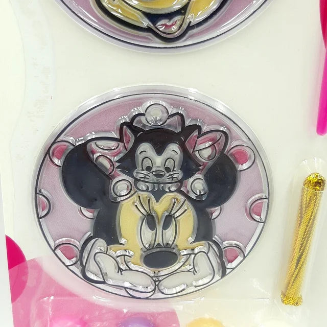 Disney Junior Minnie Mouse Suncatchers 1 Set Paint And Display Gold String 3