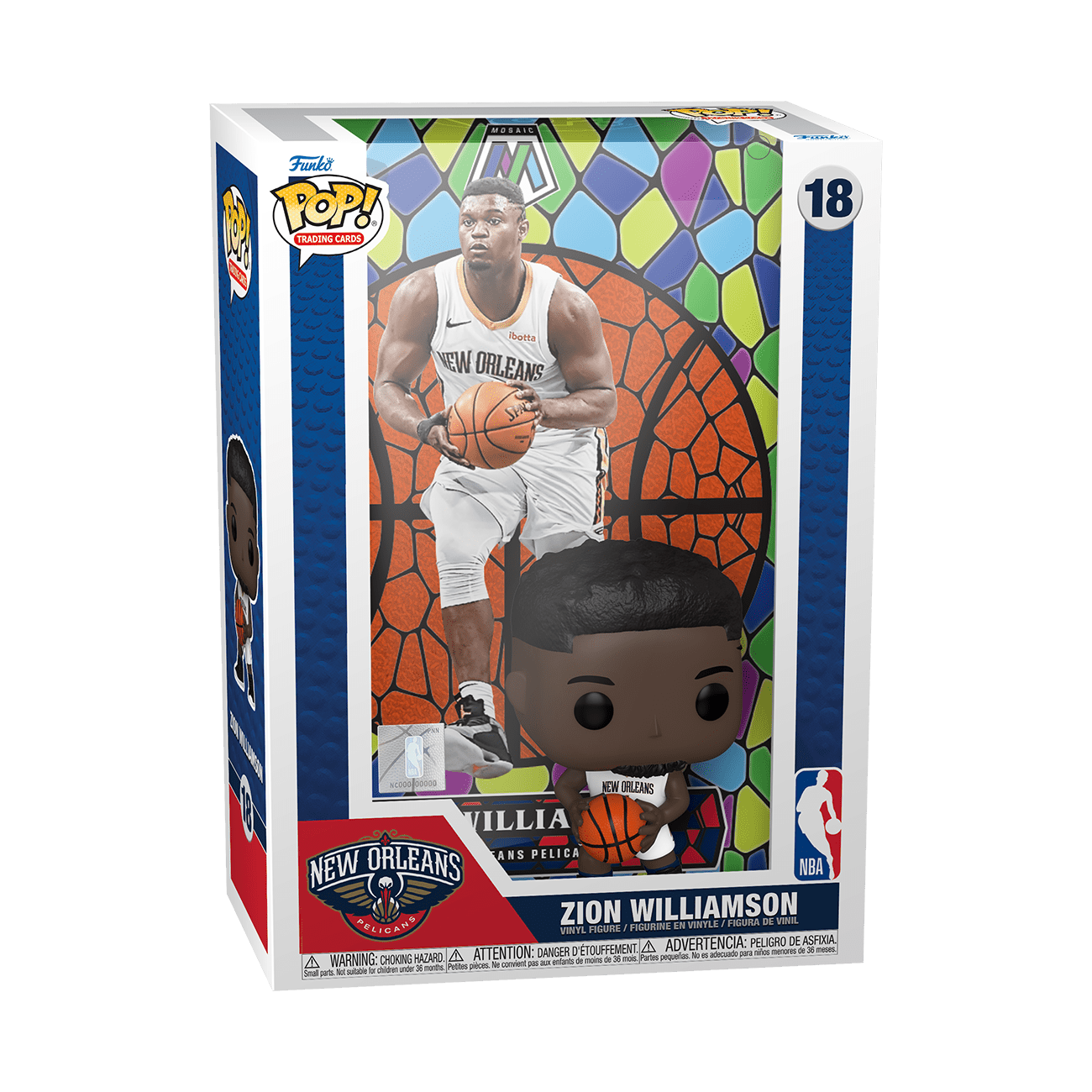 Funko Pop! Trading Cards: Zion Williamson (Mosaic) Vinyl Figure