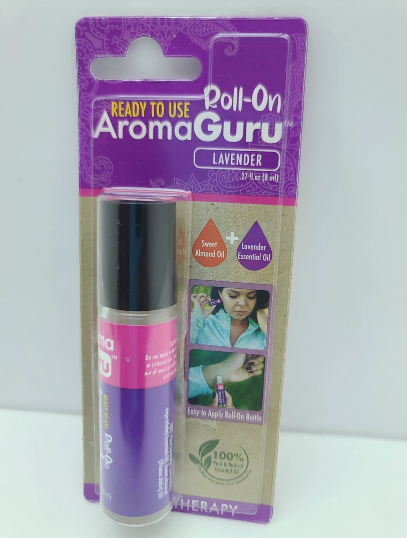 Ready To Use Aroma Guru Roll On  Lavender  Scent 8 ML