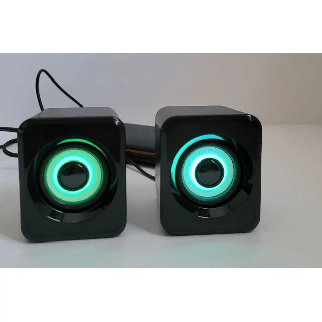 Bass Jaxx Gaming Speakers Set Of 2 Led Color Changing