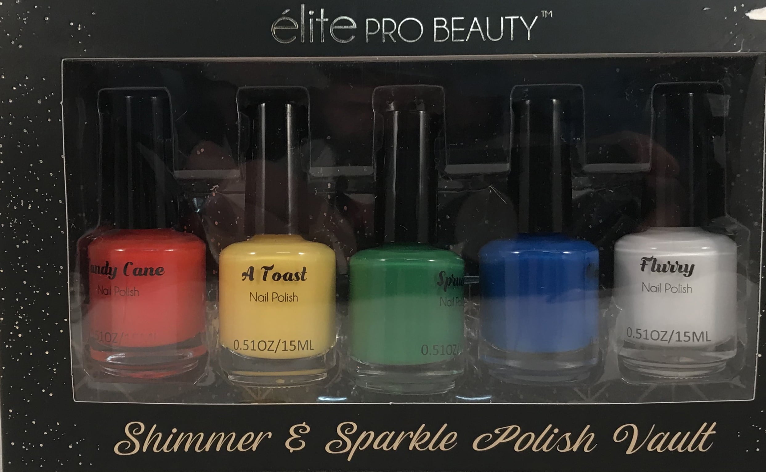 Elite Pro Beauty Shimmer & Sparkle Polish Vault