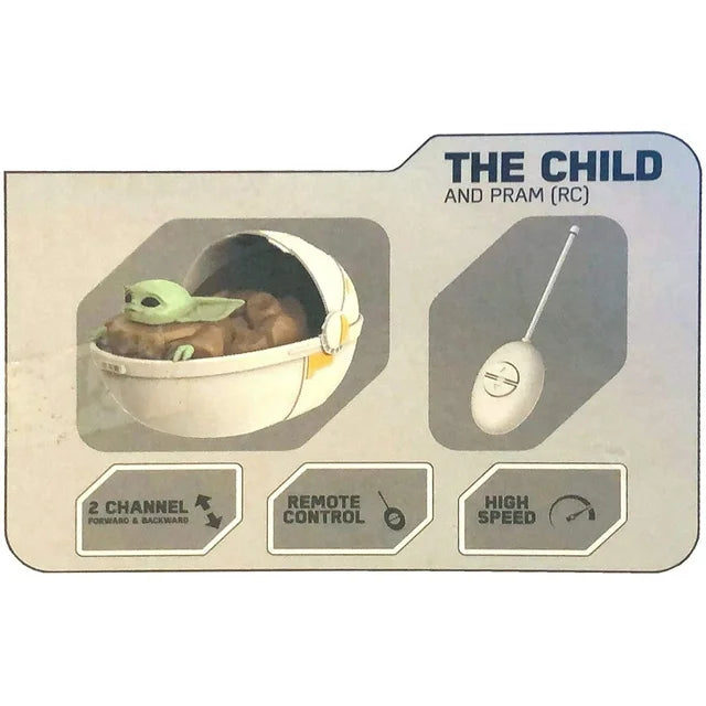 Star Wars The Mandalorian - Baby Yoda - The Child in Pram - Remote Control Crib Car Vehicle