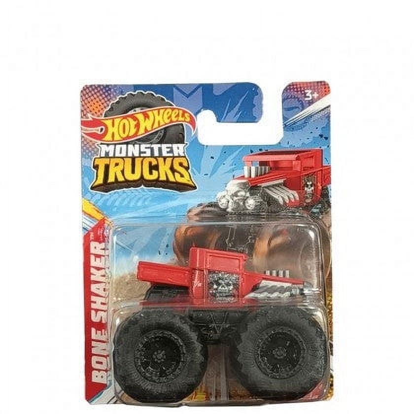 Hot Wheels Monster Trucks Mattel Bone Shaker Red Mini Toy Car Truck