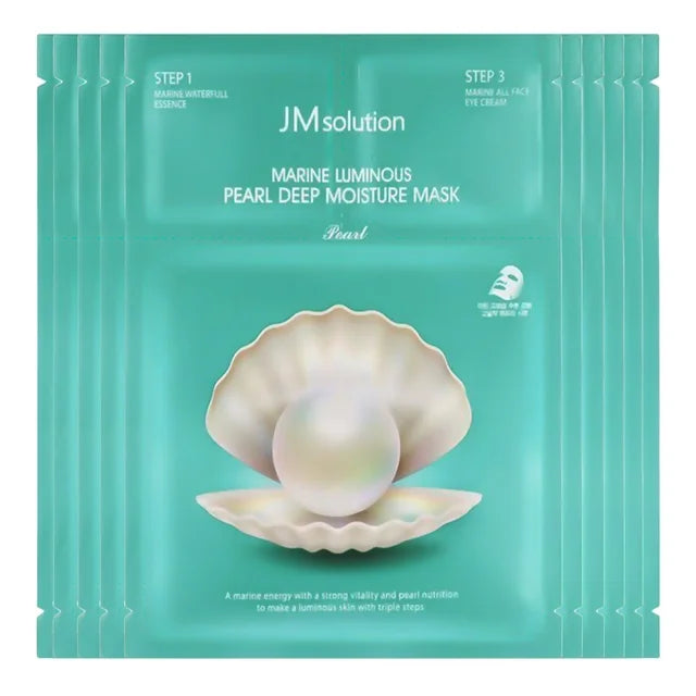 JM Solution Marine Luminous Pearl Deep Moisture Mask Box, 10 pcs