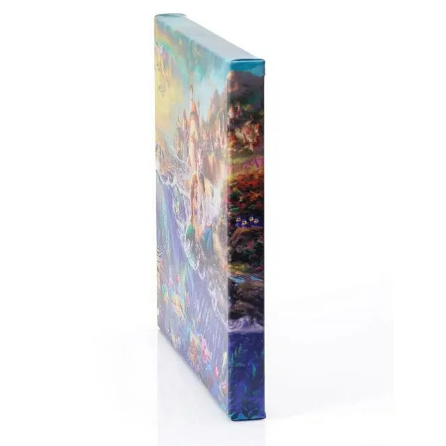 Disney The Little Mermaid Gallery Wrapped Canvas 14 X 14 by Thomas Kinkade