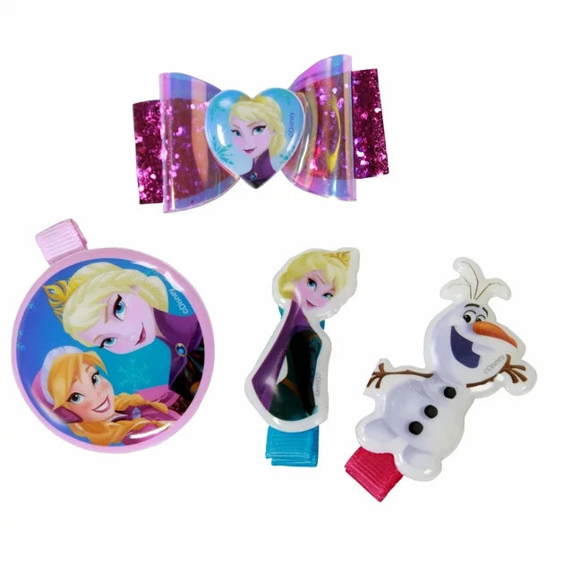 Frozen 2 Elsa Anna Assorted Hair Accessories Gift Sets with Hair Brush Hair Clips Barrettes Scrunchies, Ages 3-12