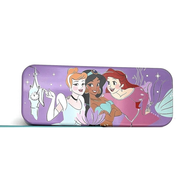 Disney Princess Tin Can Pencil Box Purple Color (2pk)