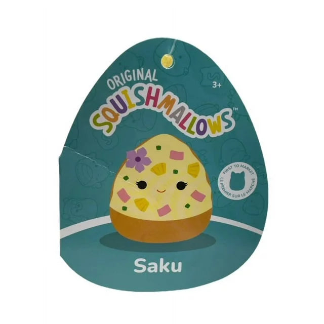 Squishmallows Saku the Hawaiian Pizza 7.5" Plush Foodie Squad