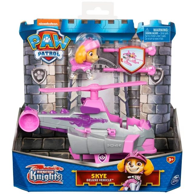 PAW Patrol: Rescue Knights - Transforming Car with Skye Action Figure