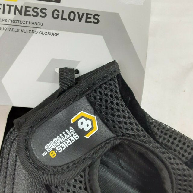 Fitness Gloves Small Black Helps Protect Hands & Improves Grip Tip Free