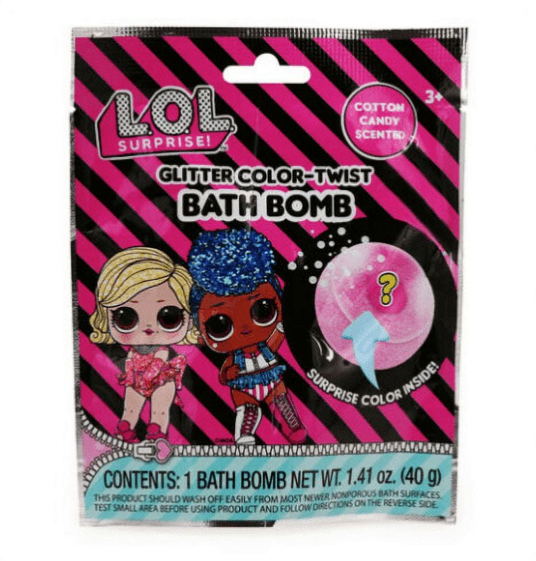 LOL Surprise Color Twist Bath bombs Cotton Candy scented Lot of 2 (2pack)