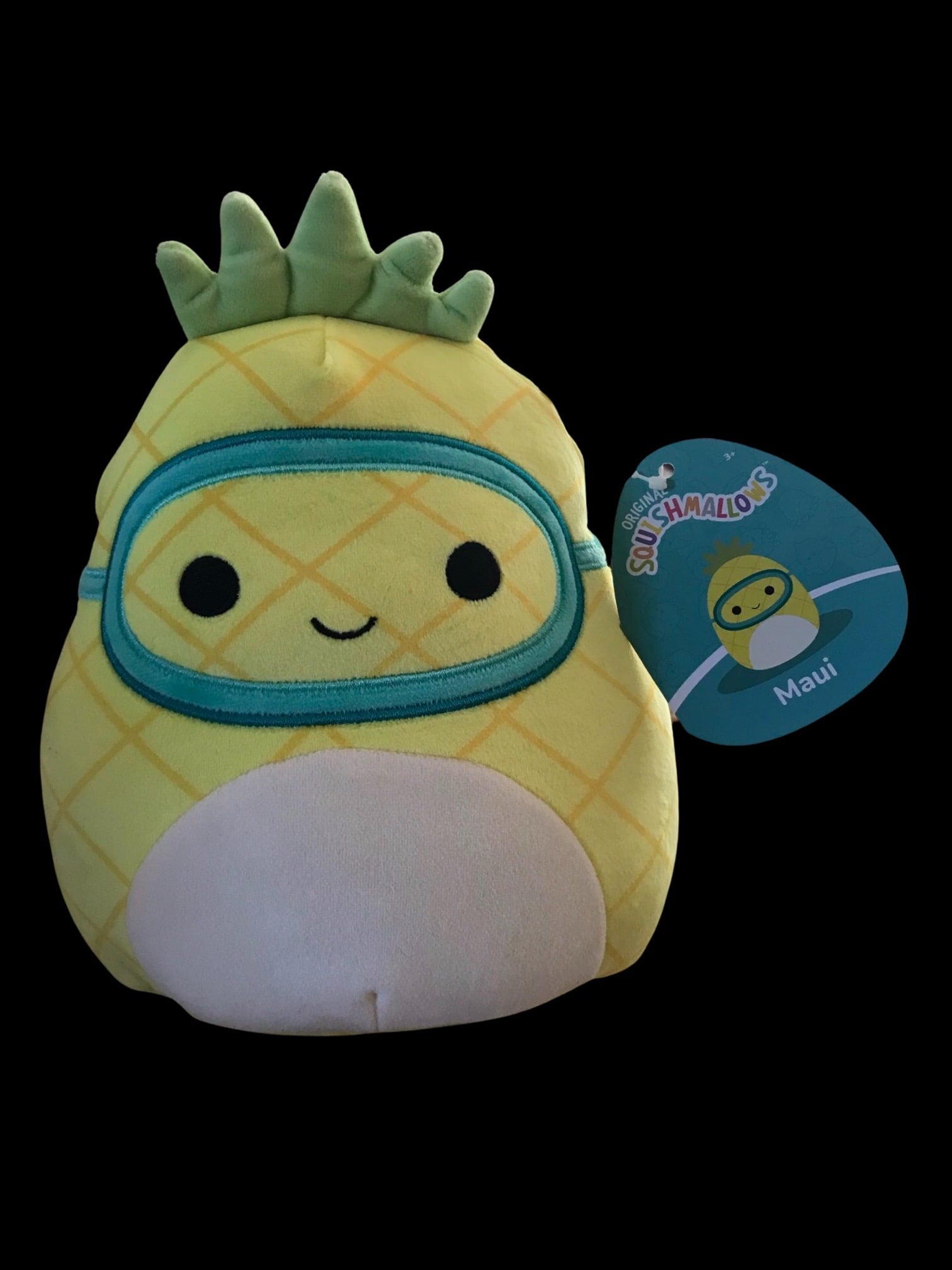 Squishmallow 8 Inch Maui The Pineapple Plush Toy, Super Pillow Soft Plush Stuffed Animal, Yellow