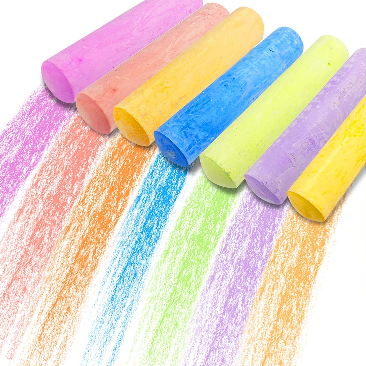 Sidewalk Chalks Set 100 Pack 20 Colors Chalk