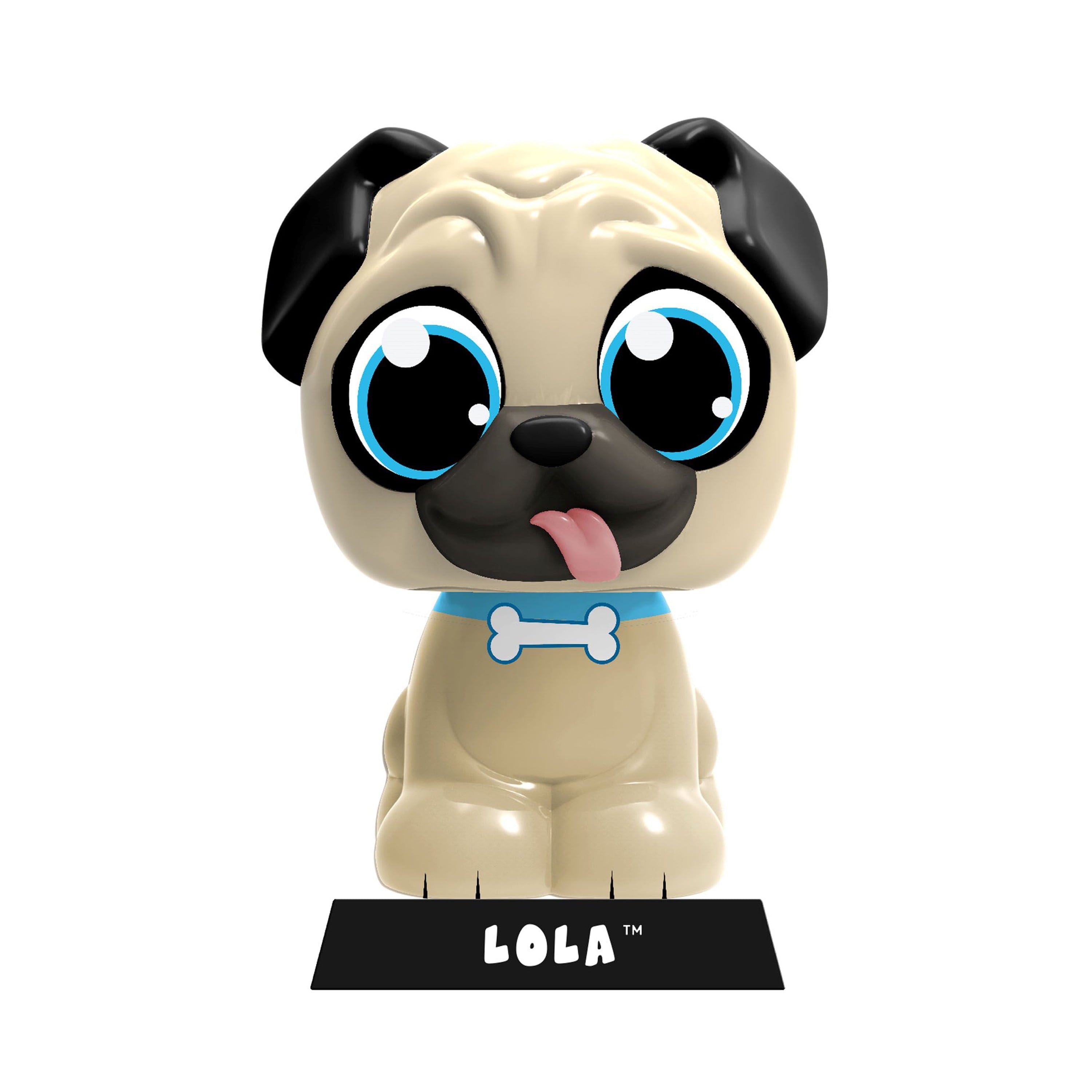 Jam'n Products - Lock N' Roll Pal, Pug Action Figure (4.5")