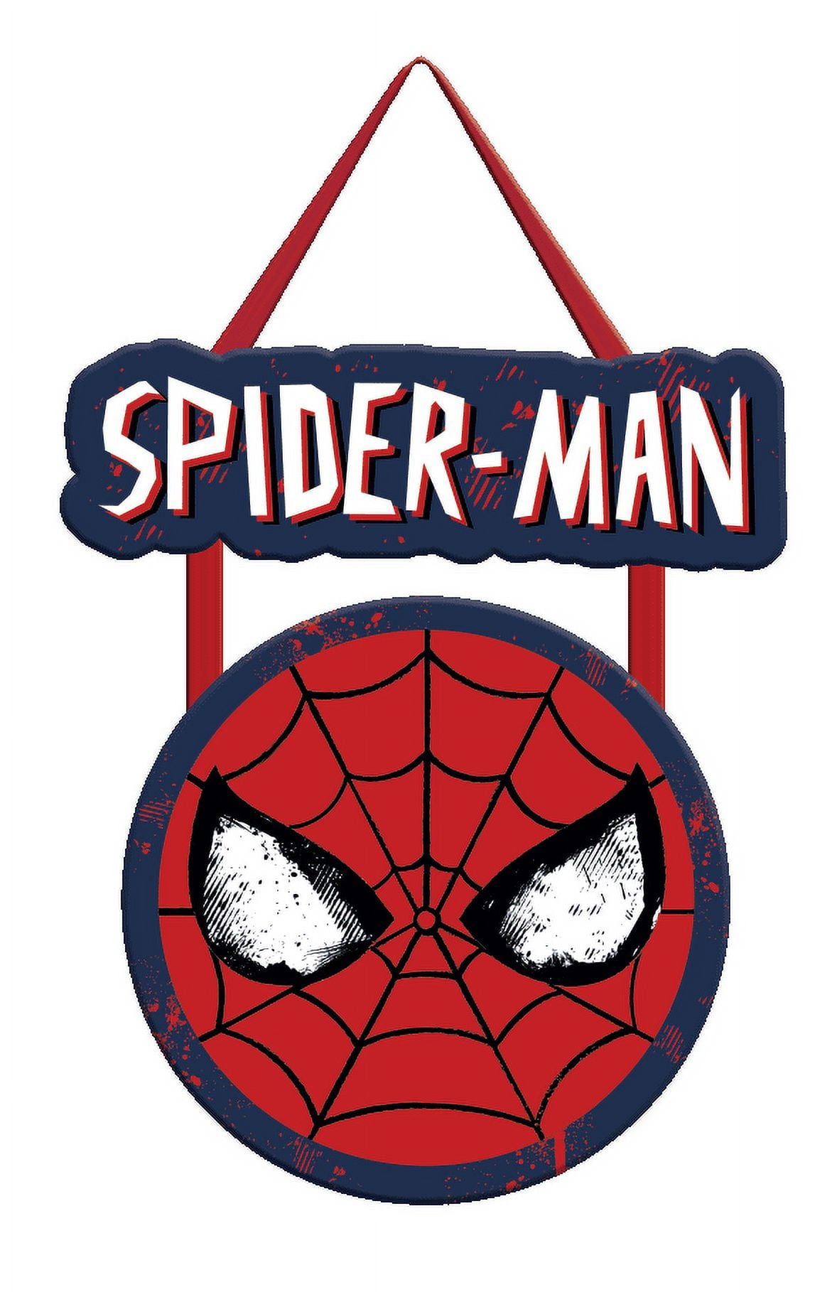 Spiderman Grunge Icon 6.5 x 11.5 Hanging Sign