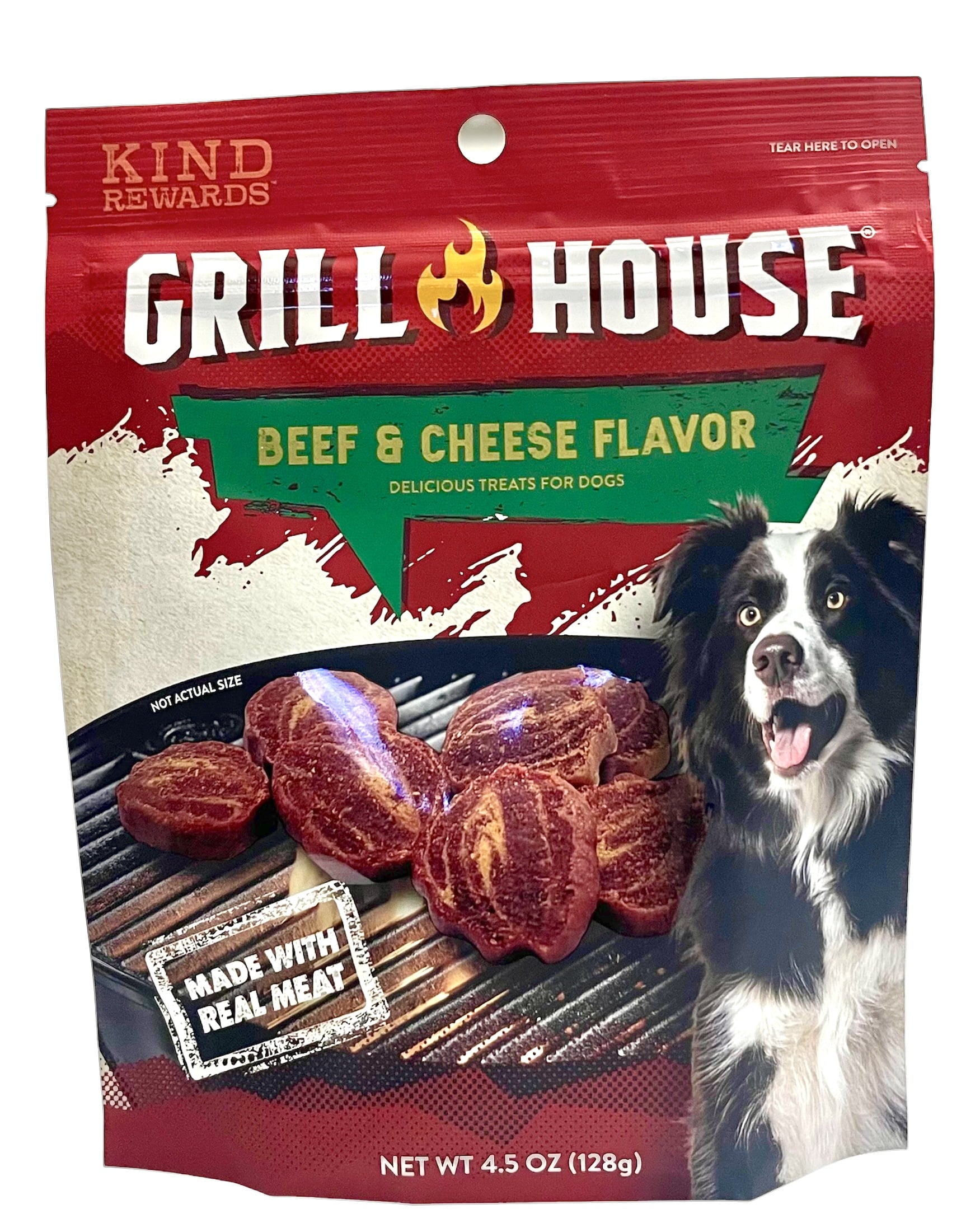 Grill House Beef & Cheese Flavor Dog Treats, 4.5-oz.