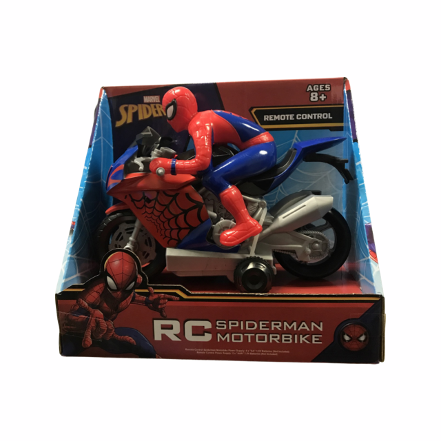 Spiderman Toy and craft Bundle, Jumbo Coloring Book, Spider man Wireless Headphone, Spider man Remote Control RC Motorbike