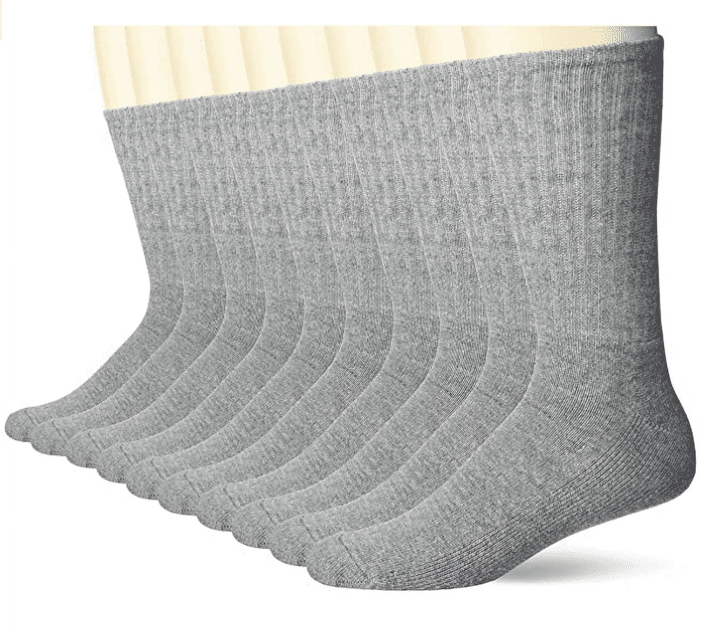 Wing Crew Socks Grey  10-13 (4 Pairs)