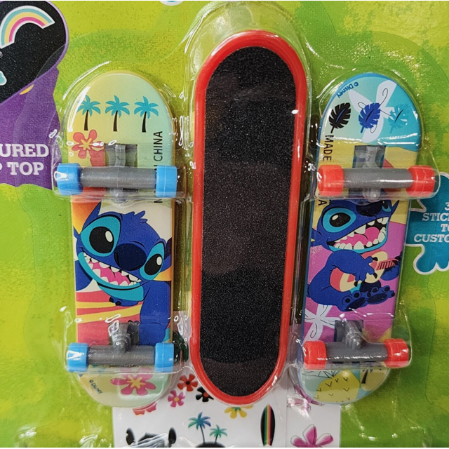 Stitch MOC Mini Skateboard Fingerboard Pack of 3 Disney