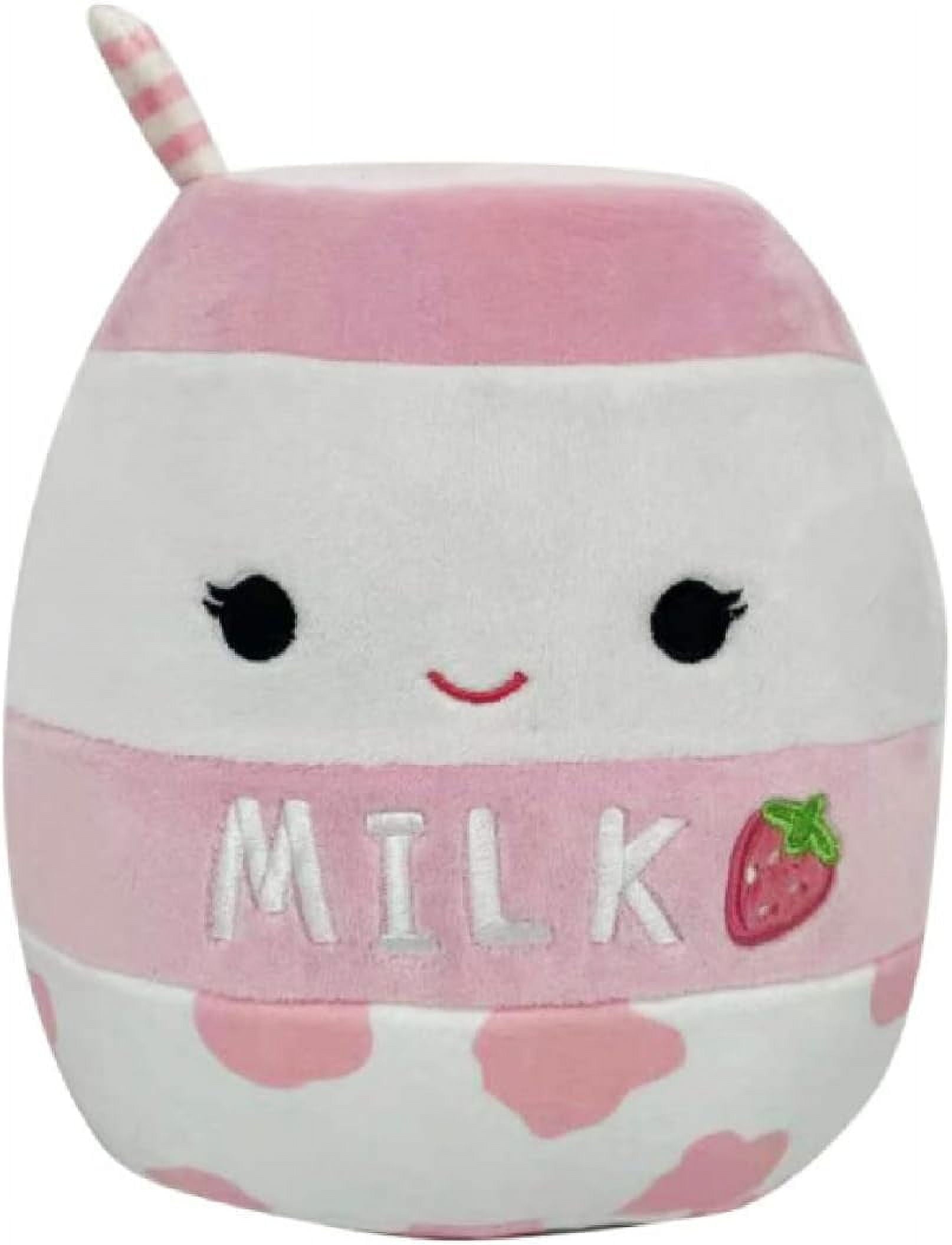 Squishmallows Official Kellytoy Plush Toy (16 Inch, Amelie Strawberry Milk)