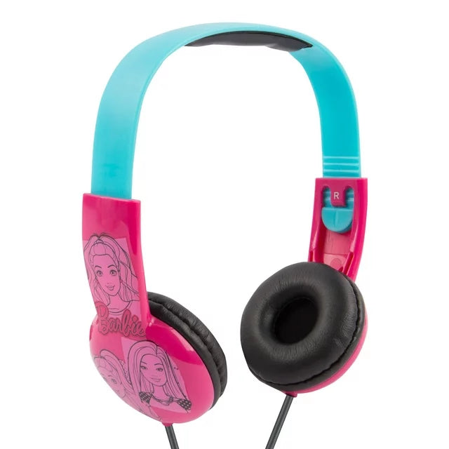 Barbie Kid-Safe Headphones in Blue and Pink