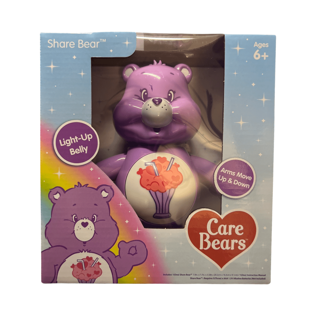 Care Bears Share Bear light-up belly, Arms move up & down