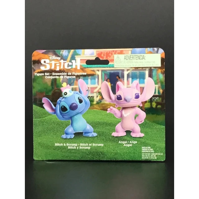 Disney Lilo  Stitch 2 Figure Set - Stitch  Scrump and Angel