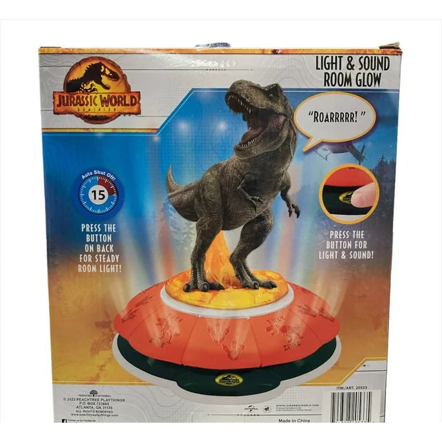 Disney Pixar Light & Sound Room Glow Night Light, Jurassic World