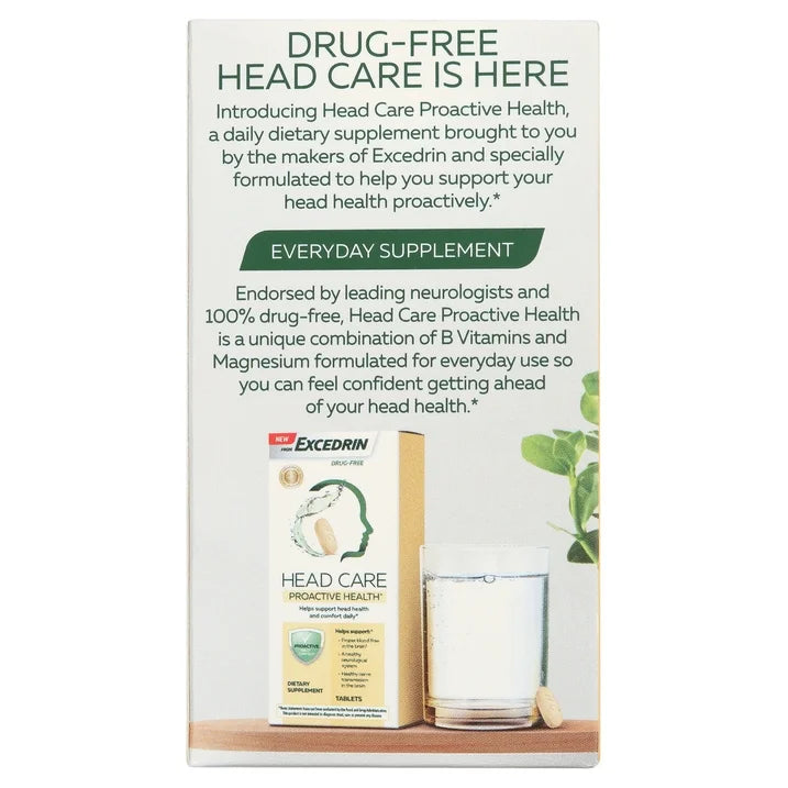 Head Care Proactive Health Dietary Supplement to Support Head Health and Comfort Daily - 60 Count