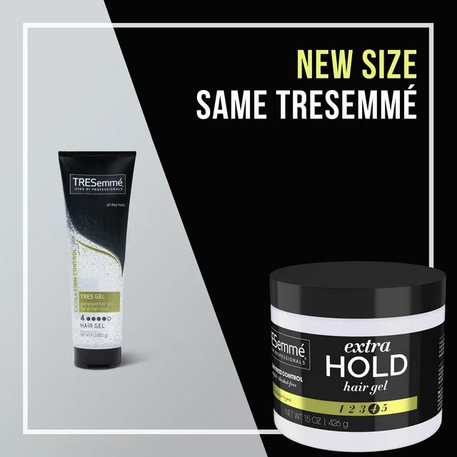 Tresemme Used by Professionals Frizz Control Humidity Resistant Extra Hold Jar Hair Styling Gel, 15 oz