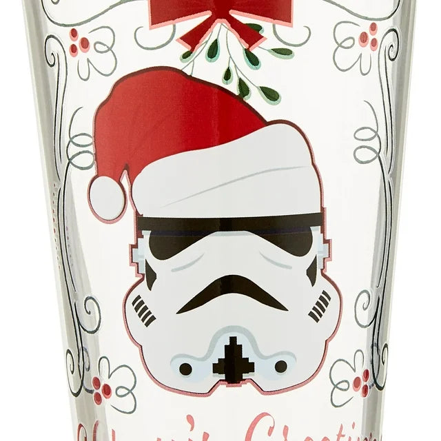 Star Wars Holiday Troopers Boba Vader 4pc 16oz Pint Glass Set