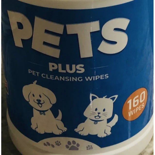 New-Pets Plus Pet Cleaning Wipes. 160 Gently Wipes.