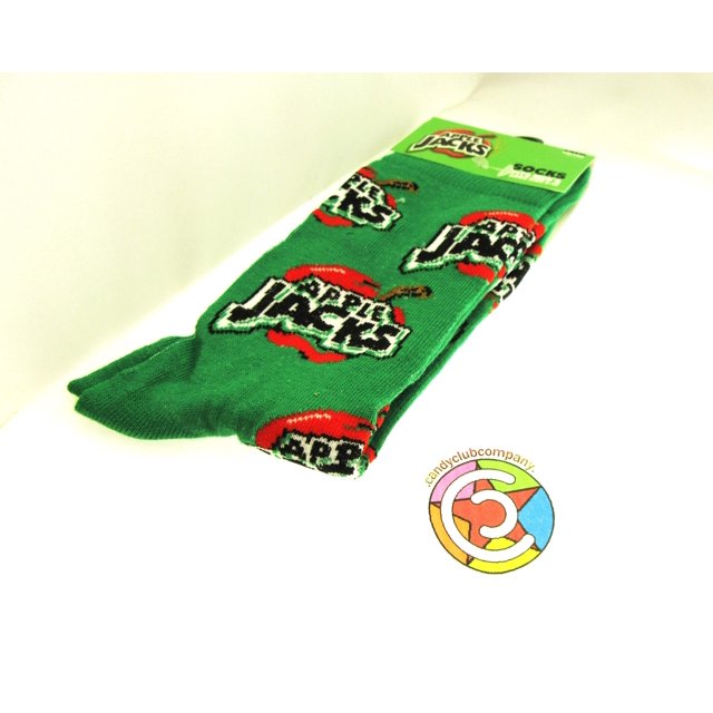 One Pair of Apple Jacks Crew Socks for Men Shoe Sizes 6 - 12