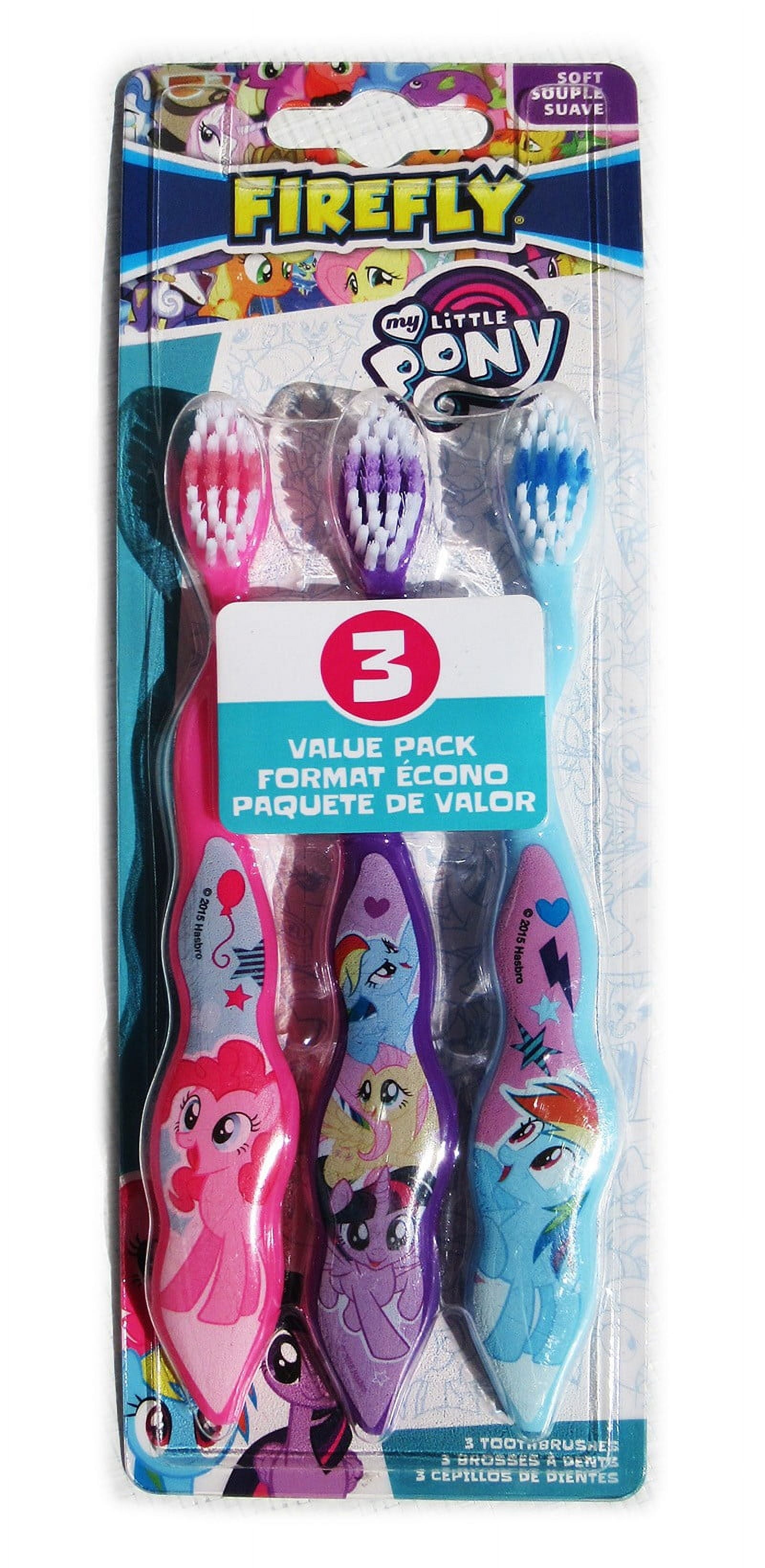 Firefly My Little Pony Toothbrush 3ct/pack For Kids Children