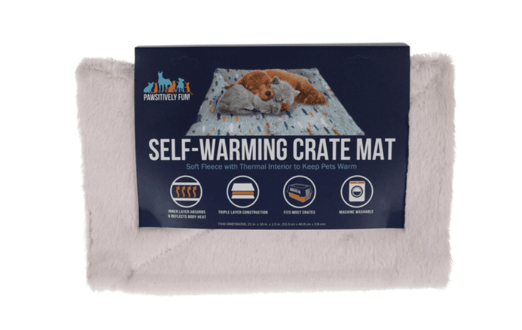 Pawsitively Fun Self-Warming Crate Mat Pink