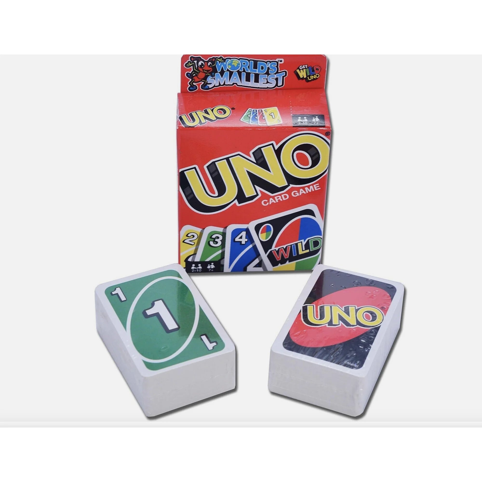 UNO GO! 2 Pack, Card Game for Kids Adults, Fun Mini Pocket-Sized Travel Set