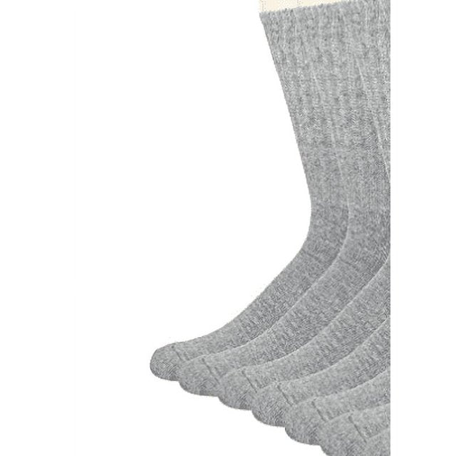 Wing Crew Socks Grey  10-13 (4 Pairs)