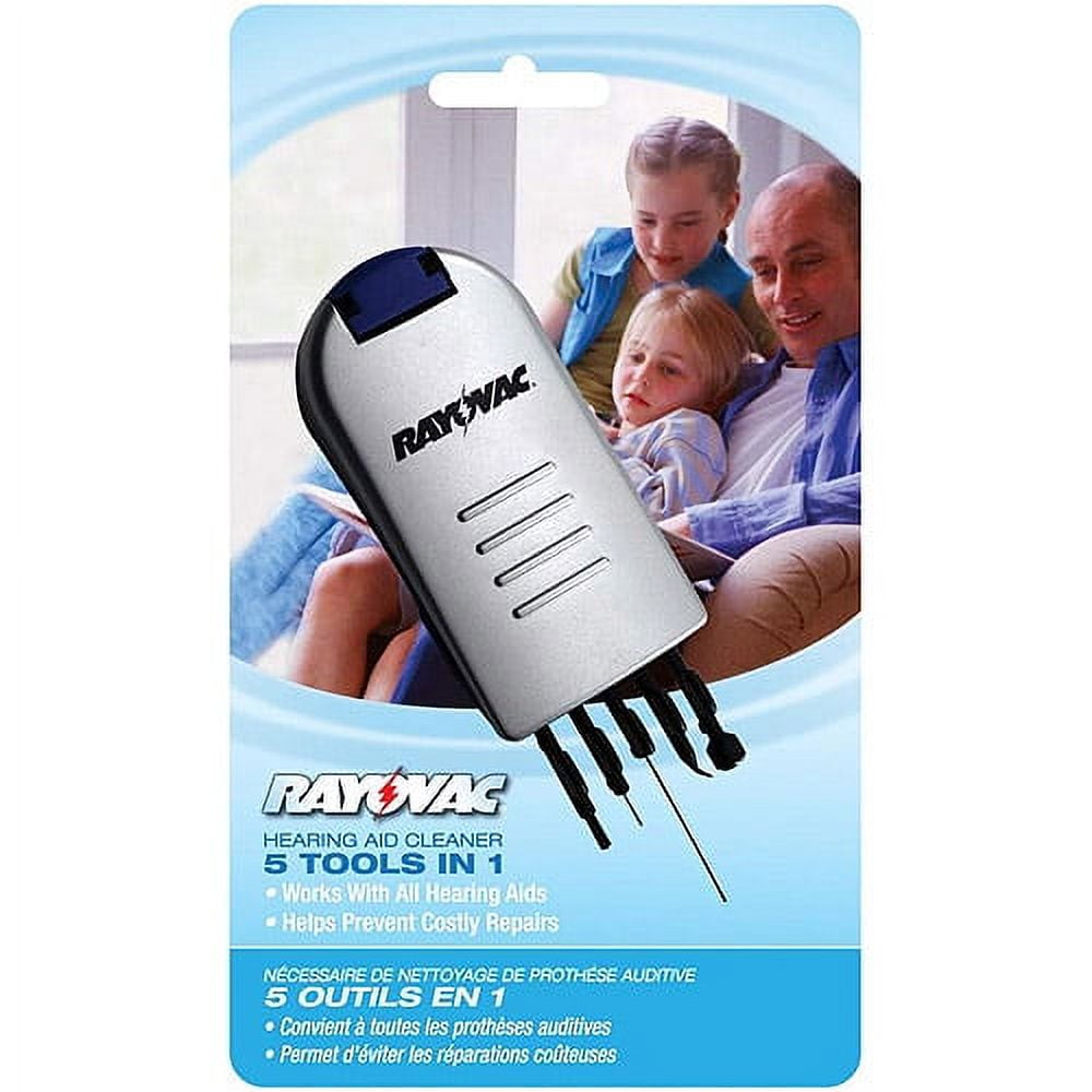 Rayovac 5 Tools In 1 Hearing Aid Cleaner, 1ct